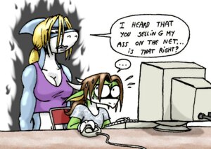 Rating: Safe Score: 0 Tags: anthro aquatic blonde_hair bodily_fluids breasts broken_language chibibass chibibass_(character) cleavage clothed clothing computer digital_media_(artwork) duo e621 electronics english_text female fish hair horn jessika_(chibibass) male monitor non-mammal_breasts scalie shark sweat text uhoh User: bunchy7s Rating: Safe Score: 0 Tags: anthro aquatic blonde_hair bodily_fluids breasts broken_language chibibass chibibass_(character) cleavage clothed clothing computer digital_media_(artwork) duo e621 electronics english_text female fish hair horn jessika_(chibibass) male monitor non-mammal_breasts scalie shark sweat text uhoh User: bunchy7s