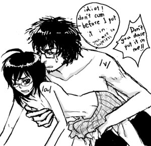 Rating: Explicit Score: 0 Tags: /a/-tan /v/ /v/-tan 4chan black_hair board-tan dialogue long_hair male monochrome pixel rule34 text topless trap uncensored white_background User: bunchy7s
