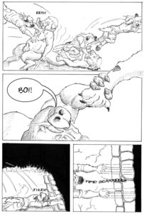Rating: Explicit Score: 0 Tags: anthro black_and_white canid canine canis comic coyote dialogue domestic_pig duo e621 english_text fight male mammal monochrome mulefoot nude slightly_chubby slop suid suine sus_(pig) text wild_boar User: bunchy7s