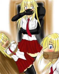 Rating: Explicit Score: 0 Tags: abducted abduction arms_behind_back black_legwear blonde_hair blue_eyes bondage bound closed_eyes clothed covering_another's_mouth covering_mouth female gag gagged grabbing_from_behind hand_over_another's_mouth hand_over_mouth handgag kidnapped kidnapping red_tie rule34 skirt tape tape_bondage tape_gag taped_arms taped_mouth thighhighs tie torso_grab User: bunchy7s