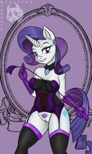 Rating: Explicit Score: 0 Tags: 2014 anthro anthrofied armwear blue_eyes bottomless clothed clothing cutie_mark e621 ear_piercing elbow_gloves equid equine eyelashes female friendship_is_magic fur garter_straps genitals gloves hair handwear hasbro hi_res horn legwear lingerie looking_at_viewer mammal my_little_pony mythological_creature mythological_equine mythology piercing pubes purple_hair rarity_(mlp) solo stockings stubbornstallion unicorn vulva white_body white_fur User: bunchy7s