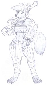 Rating: Safe Score: 0 Tags: anthro by_the_book clothed clothing e621 female gnoll gun hair hyena mammal monochrome ranged_weapon rick_griffin sketch solo spotted_hyena tail tobacco_pipe tribal weapon yeshka User: bunchy7s