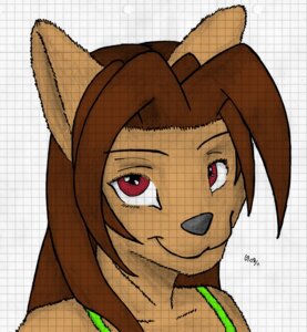Rating: Safe Score: 0 Tags: anthro brown_hair bust_portrait clothed clothing domestic_cat e621 eyebrows felid feline felis female fur grey_nose hair happy looking_at_viewer mammal portrait red_eyes sandy_(yoyofreakcj) shirt simple_background solo tan_body tan_fur topwear white_background yoyofreakcj User: bunchy7s