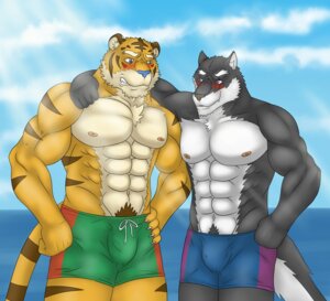 Rating: Questionable Score: 0 Tags: abs anthro athletic biceps big_muscles black_body black_fur blue_eyes blue_nose blush bottomwear brown_body brown_fur bulge canid canine canis chest_tuft claws clothed clothing detailed_background duo e621 fangs felid front_view fur grey_body grey_fur grey_nose grin hair heterochromia kraidhiel male mammal markings muscular muscular_male nipples orange_body orange_fur outside pantherine pecs pose pubes purple_eyes scar sea seascape shorts sky smile standing stripes swimming_trunks swimwear tan_body tan_fur teeth tiger topless tuft water wolf User: bunchy7s Rating: Questionable Score: 0 Tags: abs anthro athletic biceps big_muscles black_body black_fur blue_eyes blue_nose blush bottomwear brown_body brown_fur bulge canid canine canis chest_tuft claws clothed clothing detailed_background duo e621 fangs felid front_view fur grey_body grey_fur grey_nose grin hair heterochromia kraidhiel male mammal markings muscular muscular_male nipples orange_body orange_fur outside pantherine pecs pose pubes purple_eyes scar sea seascape shorts sky smile standing stripes swimming_trunks swimwear tan_body tan_fur teeth tiger topless tuft water wolf User: bunchy7s