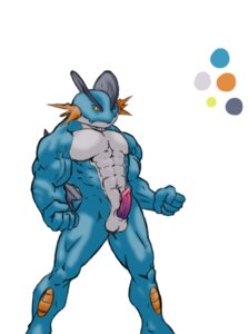 Rating: Explicit Score: 0 Tags: anthro aquatic balls biped e621 erection generation_3_pokemon genitals makoim male muscular muscular_anthro muscular_male nintendo non-mammal_balls nude penis pokemon pokemon_(species) pokemorph scalie solo standing swampert yellow_eyes User: bunchy7s