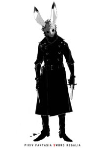 Rating: Safe Score: 0 Tags: anthro belt biped boots clothed clothing coat dipstick_ears double-breasted dual_wielding e621 ear_markings footwear front_view fully_clothed greyscale hair hi_res holding_object holding_weapon knife lagomorph leporid long_ears male mammal markings mask monochrome multicolored_ears neko32589 pixiv_fantasia rabbit shoes short_hair simple_background solo standing text topwear trenchcoat weapon white_background User: bunchy7s Rating: Safe Score: 0 Tags: anthro belt biped boots clothed clothing coat dipstick_ears double-breasted dual_wielding e621 ear_markings footwear front_view fully_clothed greyscale hair hi_res holding_object holding_weapon knife lagomorph leporid long_ears male mammal markings mask monochrome multicolored_ears neko32589 pixiv_fantasia rabbit shoes short_hair simple_background solo standing text topwear trenchcoat weapon white_background User: bunchy7s