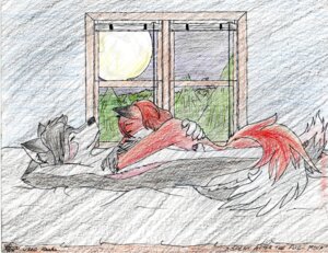 Rating: Explicit Score: 0 Tags: 2008 absurd_res after_sex animal_genitalia anthro bodily_fluids canid canine canis crayon_(artwork) cum detailed_background dipstick_tail duo e621 fox garalhast genital_fluids genitals hi_res male male/male mammal markings mixed_media pen_(artwork) penis penis_tip romantic romantic_couple sheath side_view tail tail_markings traditional_media_(artwork) wolf wred wred_(character) User: bunchy7s