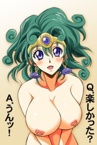 Rating: Explicit Score: 0 Tags: 1girls after_sex blush breasts dark_emperor_room dragon_quest dragon_quest_iv female female_only green_hair heroine heroine_(dq4) implied_after_sex japanese_text large_breasts looking_at_viewer nipples rule34 simple_background solo text translated User: bunchy7s