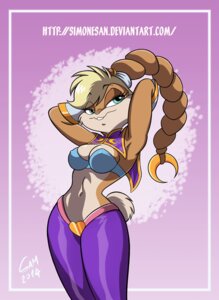 Rating: Questionable Score: 0 Tags: anthro arabic braided_ears breasts clothing cosplay costume crossover e621 female lagomorph leporid lola_bunny looney_tunes mammal pinup ponytail_ears pose power_stone rabbit rouge_(power_stone) simone-sam simonesan solo warner_brothers User: bunchy7s