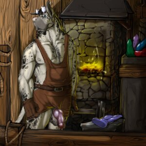 Rating: Explicit Score: 0 Tags: 1:1 animal_genitalia animal_penis anthro anvil apron apron_only bad_dragon balls biped blacksmith blue_eyes canid canine canine_genitalia canine_penis canis clothing cole_(bad_dragon) detailed_background dildo domestic_dog e621 ear_piercing eyewear fire fur genitals gloves goggles great_dane half-erect hammer handwear holding_object inside knot looking_away male mammal mastiff molosser mostly_nude muscular muscular_anthro muscular_male narse nipples official_art penis piercing pink_nose sex_toy smithing smithy solo standing tail tools white_body white_fur User: bunchy7s