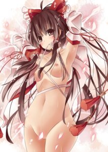 Rating: Explicit Score: 0 Tags: armpits arms_behind_head arms_raised bow breasts brown_hair censored cherry_blossoms cherry_petals convenient_censoring detached_sleeves female female_only hairbow human long_hair mikan_(bananoha) mouth_hold nude reimu_hakurei rule34 solo straight_hair touhou User: bunchy7s