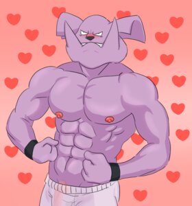 Rating: Explicit Score: 0 Tags: 2012 abs abstract_background anthro big_muscles black_nose blush buffurun canid canine cel_shading clothed clothing e621 flaccid flexing front_view generation_2_pokemon genitals granbull heart_symbol male mammal muscular muscular_anthro muscular_male nintendo nipples penis pokemon pokemon_(species) shaded simple_background solo topless translucent User: bunchy7s