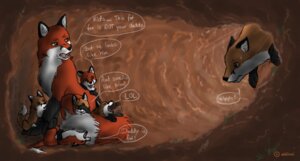 Rating: Safe Score: 0 Tags: bodily_fluids body_shaming canid canine child den dialogue digital_media_(artwork) dipstick_tail disgust e621 english_text family fat_shaming father_(lore) female feral fox group humiliation humor insult male mammal markings mother_(lore) neonate nude open_mouth overweight parent_(lore) parenthood red_fox size_difference stuck sweat tail tail_markings text true_fox wolftrail young young_feral User: bunchy7s