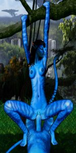 Rating: Explicit Score: 0 Tags: 1:2 alien alien_humanoid black_hair breasts dangling digital_media_(artwork) duo e621 female genitals hair humanoid in_tree intraspecies jake_sully james_cameron's_avatar longcat male male/female meme na'vi neytiri nipples non-mammal_nipples not_furry plant shopped tail third-party_edit tree vulva User: bunchy7s