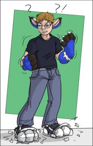 Rating: Safe Score: 0 Tags: anthro avalon avalon_(blueavian) avalondragon avalonjay biped black-rat blue_body blue_eyes blue_fur bottomwear claws clothing e621 eyewear feet footwear fur glasses hair hi_res hindpaw kangaroo legwear macropod male mammal marsupial pants paws shoes socks solo teeth transformation User: bunchy7s
