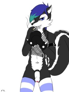 Rating: Explicit Score: 0 Tags: 3:4 accessory anthro black_body black_fur blue_hair boxing cigarette clothing cock_ring digital_media_(artwork) e621 femboy fishnet_clothing flaccid foreskin fur genitals hair humanoid_genitalia humanoid_penis jewelry legwear looking_at_viewer male mammal markings mephitid nude penis penis_accessory penis_jewelry simple_background skunk smoke smoking solo spicyocean sport stockings striped_markings striped_tail stripes tail tail_markings white_background User: bunchy7s
