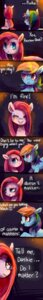 Rating: Safe Score: 0 Tags: 2013 absurd_res blue_body blue_eyes blue_feathers blue_fur cherkivi comic dialogue duo e621 earth_pony english_text equid equine eyes_closed feathered_wings feathers female feral friendship_is_magic fur hair hasbro hi_res horse long_image mammal multicolored_hair my_little_pony mythological_creature mythological_equine mythology pegasus pink_body pink_fur pink_hair pinkamena_(mlp) pinkie_pie_(mlp) pony purple_eyes rainbow_dash_(mlp) rainbow_hair sitting straight_hair tall_image text wings User: bunchy7s