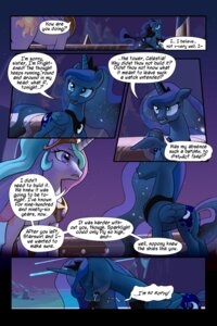 Rating: Safe Score: 0 Tags: 2013 2:3 blue_body blue_feathers blue_fur bodily_fluids comic crown crying cutie_mark dialogue duo e621 english_text equid equine feathered_wings feathers female feral friendship_is_magic fur hasbro headgear horn mammal my_little_pony mythological_creature mythological_equine mythology night princess_celestia_(mlp) princess_luna_(mlp) tears text theinexplicablebrony white_body white_feathers winged_unicorn wings User: bunchy7s