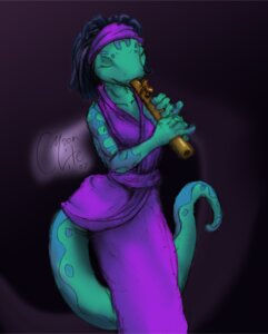Rating: Safe Score: 0 Tags: 2007 accessory anthro biped black_hair blue_markings clothed clothing dreadlocks e621 eyes_closed female flute gecko green_body hair headband kokopelli_(moonlite_symphony) lizard markings moonlite_symphony music musical_instrument playing_music reptile scalie solo standing tail wind_instrument woodwind_instrument User: bunchy7s