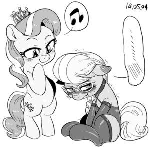 Rating: Safe Score: 0 Tags: blush diamond_tiara_(mlp) duo e621 earth_pony equid equine eyewear female feral friendship_is_magic glasses hasbro horse low_res mammal monochrome my_little_pony nekubi pony semi-anthro silver_spoon_(mlp) young young_feral User: bunchy7s
