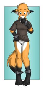 Rating: Questionable Score: 0 Tags: 2007 adobe_photoshop_(artwork) anthro blue_eyes blush bottomless canid canine casual_exposure clothed clothing colored conditional_dnp crossgender cuff_(restraint) digital_media_(artwork) digitigrade dipstick_tail e621 embarrassed featureless_crotch female fox fur gloves_(marking) keidran leg_markings mammal markings mike_(twokinds) mtf_crossgender multicolored_body multicolored_fur orange_body orange_fur partially_clothed red_fox restraints shackles shirt simple_background sketchbook_(artwork) slave socks_(marking) solo tail tail_markings tom_fischbach topwear true_fox twokinds white_body white_fur User: bunchy7s