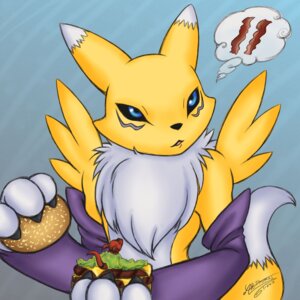 Rating: Safe Score: 0 Tags: 1:1 2011 anthro arthomas bacon bandai_namco black_sclera burger canid canine claws digimon digimon_(species) dipstick_ears dipstick_tail duo e621 ear_markings female food fur guilmon hi_res in_food mammal markings meat micro multicolored_ears on_food renamon scalie solo_focus tail tail_markings thinking thought_bubble thoughtful_expression white_body white_fur yellow_body yellow_fur User: bunchy7s