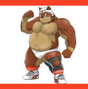Rating: Safe Score: 0 Tags: anthro black_nose bulge canid canine canis clothed clothing domestic_dog e621 male mammal nipples overweight overweight_anthro overweight_male shiba-kenta solo topless User: bunchy7s