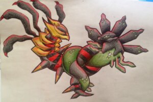 Rating: Safe Score: 0 Tags: ambiguous_gender coiling duo e621 eye_contact feral generation_4_pokemon generation_6_pokemon giratina green_body hi_res legendary_pokemon looking_at_another nintendo origin_forme_giratina pokemon pokemon_(species) traditional_media_(artwork) unknown_artist zygarde zygarde_50_forme User: bunchy7s