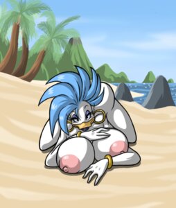 Rating: Questionable Score: 0 Tags: anatid anseriform anthro avian beach beak big_breasts biped bird blue_hair breasts cloud detailed_background duck e621 ear_piercing female hair lordstevie lying nipples non-mammal_breasts non-mammal_nipples nude nude_beach outside piercing sand seaside sky solo User: bunchy7s