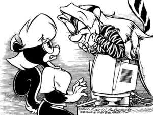 Rating: Questionable Score: 0 Tags: 2000 4:3 anthro bent_over bottomless breasts cleavage clothed clothing computer duo e621 electronics eric_schwartz eyes_closed eyewear female fluffy fluffy_tail fur glasses gloves_(marking) greyscale keyboard mammal markings mephitid monochrome sabrina_(sabrina_online) sabrina_online skunk smile striped_body striped_fur striped_skunk stripes surprised tail zig_zag User: bunchy7s Rating: Questionable Score: 0 Tags: 2000 4:3 anthro bent_over bottomless breasts cleavage clothed clothing computer duo e621 electronics eric_schwartz eyes_closed eyewear female fluffy fluffy_tail fur glasses gloves_(marking) greyscale keyboard mammal markings mephitid monochrome sabrina_(sabrina_online) sabrina_online skunk smile striped_body striped_fur striped_skunk stripes surprised tail zig_zag User: bunchy7s