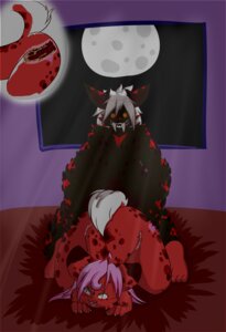 Rating: Explicit Score: 0 Tags: 2009 all_fours anthro ass_up black_body black_fur bodily_fluids claws cum cum_in_vagina cum_inside demon doggystyle duo e621 erection female from_behind_position fur genital_fluids genitals green_eyes hair happy hi_res hybrid inside internal kneeling long_hair looking_back male male/female markings moon night nude open_mouth orange_eyes penile_spines penis pink_hair red_body red_fur red_markings sex sky spots suchi suchi_(character) tail transformation transformation_through_sex vulva white_hair User: bunchy7s