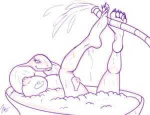 Rating: Questionable Score: 0 Tags: 5_toes anthro anthrofied arbok areola barefoot bath bathing bathtub big_breasts biped breasts conditional_dnp digital_drawing_(artwork) digital_media_(artwork) e621 erect_nipples fan_character feet female foot_fetish foot_focus generation_1_pokemon hose huge_breasts monochrome nintendo nipples non-mammal_breasts non-mammal_nipples partially_submerged plantigrade pokemon pokemon_(species) pokemorph reptile scalie sebrina_arbok simple_background sketch smile snake snake_hood soap solo suds toes water zp92 User: bunchy7s