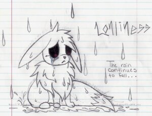 Rating: Safe Score: 0 Tags: abandon_lonliness abandoned ambiguous_gender bodily_fluids canid canine creepypasta crying e621 eevee english_text feral generation_1_pokemon grass lonliness looking_down mammal midnitevioshadowlink monochrome nintendo outside plant pokemon pokemon_(species) raining sad simple_background sitting sketch solo tears text water wet white_background User: bunchy7s