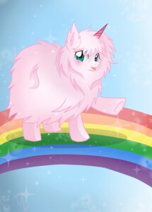 Rating: Safe Score: 0 Tags: 2013 blue_eyes blush bokeh cloud e621 earth_pony equid equine fan_character female feral fluffle_puff fluffy fur hasbro horn horse kodokunashiroiokami looking_at_viewer mammal my_little_pony outside pink_body pink_fur pony rainbow rainbow_arch sky skyscape solo sparkles tongue tongue_out User: bunchy7s