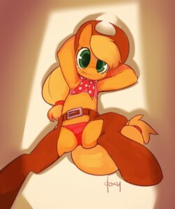 Rating: Questionable Score: 0 Tags: anthro anthrofied applejack_(mlp) belt biped chaps clothed clothing doxy e621 earth_pony equid equine female friendship_is_magic green_eyes hasbro horse looking_at_viewer lying mammal my_little_pony on_back panties pony raised_arm solo spread_legs spreading tail underwear User: bunchy7s