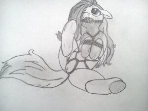 Rating: Explicit Score: 0 Tags: 2012 4:3 bdsm bondage bound darkangel_(artist) e621 equid equine feathered_wings feathers female feral fluttershy_(mlp) friendship_is_magic gag gagged hasbro hi_res line_art mammal monochrome my_little_pony mythological_creature mythological_equine mythology pegasus rope simple_background solo spread_legs spreading submissive submissive_female tail traditional_media_(artwork) white_background wings User: bunchy7s