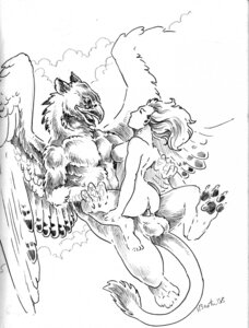 Rating: Explicit Score: 0 Tags: 2008 avian balls beak bestiality carrying_another duo e621 erection feathered_wings feathers female female_on_feral feral flying flying_sex genitals graphite_(artwork) greyscale gryphon heather_bruton hi_res human human_on_feral interspecies male male/female male_on_human mammal mixed_media monochrome mythological_avian mythological_creature mythology pen_(artwork) penis sex tail traditional_media_(artwork) wings User: bunchy7s