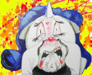 Rating: Questionable Score: 0 Tags: 2012 blue_hair e621 equid equine female friendship_is_magic hair hasbro hi_res horn mammal my_little_pony mythological_creature mythological_equine mythology nightmare_fuel rarity_(mlp) solo unicorn unknown_artist what what_has_magic_done what_has_science_done User: bunchy7s