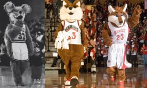 Rating: Questionable Score: 0 Tags: anthro athletic blue_eyes canid canine clothing costume e621 fox fursuit grandfathered_content greyscale group male mammal mascot monochrome photography_(artwork) real red_fox solo_focus timeline true_fox unknown_artist User: bunchy7s