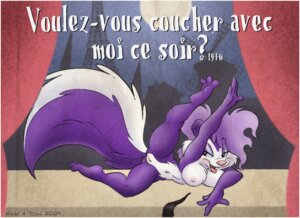 Rating: Explicit Score: 0 Tags: 2009 3_toes 4_fingers anthro antti_remes artist_collaboration big_tail blue_sclera breast_tuft breasts cheek_tuft countershading digital_media_(artwork) e621 eiffel_tower eyeshadow facial_tuft feet female fifi_la_fume fingers fluffy fluffy_tail french_text genitals huge_tail karri_aronen lying makeup mammal markings mephitid moulin_rouge navel nipples nude on_side paris pink_nose purple_eyeshadow skunk solo striped_markings striped_skunk striped_tail stripes tail tail_markings text tiny_toon_adventures toes tongue tongue_out translated tuft vulva warner_brothers User: bunchy7s