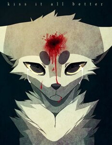 Rating: Questionable Score: 0 Tags: ambiguous_gender anthro black_nose blood bodily_fluids canid chest_tuft crying digital_drawing_(artwork) digital_media_(artwork) e621 english_text falvie falvie_(character) female_(lore) fionbri fur gore grey_body grey_eyes grey_fur headshot_portrait mammal portrait solo tears text tuft unavailable_at_source User: bunchy7s