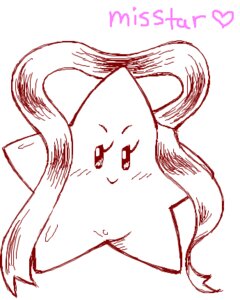 Rating: Safe Score: 0 Tags: aliasing beady_eyes blush blush_lines character_name conditional_dnp digital_drawing_(artwork) digital_media_(artwork) e621 exed_eyes eyelashes female feral full-length_portrait looking_at_viewer low_res mario_bros misstar monochrome nintendo paper_mario paper_mario_(2000) portrait red_and_white ribbons simple_background sketch smile solo star_spirit text white_background User: bunchy7s