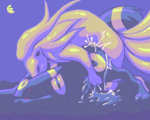 Rating: Explicit Score: 0 Tags: 5:4 9_6 all_fours ass_up black_eyes bodily_fluids canid canine cool_colors cum digital_media_(artwork) doggystyle duo e621 eeveelution female feral feral_on_feral from_behind_position generation_1_pokemon generation_2_pokemon genital_fluids interspecies low_res male male/female mammal markings moon multi_tail night ninetales nintendo oekaki outside pokemon pokemon_(species) red_eyes sex side_view sky star starry_sky tail umbreon User: bunchy7s