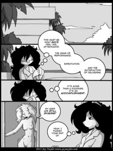 Rating: Explicit Score: 0 Tags: 3:4 anthro bethany_(jay_naylor) beverage breasts canid canine casual_nudity coffee comic conditional_dnp digital_media_(artwork) domestic_cat duo e621 english_text felid feline felis female female/female food jay_naylor mammal monochrome nipples nude nudist outside profanity text trixie_(jay_naylor) url User: bunchy7s