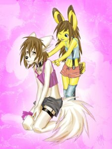 Rating: Questionable Score: 0 Tags: after_nibble anthro arms_in_front arms_together bent_leg bent_legs bodily_fluids canid canine canis clothed clothing crossdressing duo e621 extended_arms femboy hands_between_legs hi_res lagomorph legwear leporid male mammal messy_tail rabbit sabbyth saliva saliva_string standing stockings straight_leg tail wolf yoh yoray User: bunchy7s