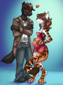 Rating: Safe Score: 0 Tags: alexandria_(maxiscore) anthro belly big_belly blue_eyes blush breasts brown_hair canid canine canis clothing digital_media_(artwork) duo e621 felid female fivel hair heart_symbol hi_res love male male/female mammal maxis_core pantherine pregnant red_eyes stripes tail tiger undead vampire wolf User: bunchy7s