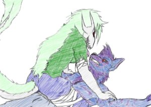 Rating: Questionable Score: 0 Tags: anthro blue_body blue_fur breasts clothing cowgirl_position dominant dominant_female dragon duo e621 female from_front_position fur green_body green_fur hyena k-d kd koosh-ball male male/female mammal mythological_creature mythological_scalie mythology on_bottom on_top purple_body purple_fur rauch red_eyes scalie sex sketch straddling striped_hyena submissive submissive_male suggestive tail torn_clothing traditional_media_(artwork) User: bunchy7s