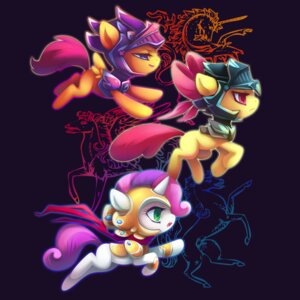 Rating: Safe Score: 0 Tags: 1:1 accessory apple_bloom_(mlp) armor bow_(feature) bow_accessory bow_ribbon cape clothing cutie_mark_crusaders_(mlp) e621 earth_pony equid equine feathered_wings feathers female feral friendship_is_magic fur green_eyes group hair hair_accessory hair_bow hair_ribbon hasbro headgear helmet horn horse long_hair mammal multicolored_hair my_little_pony mythological_creature mythological_equine mythology open_mouth orange_body orange_feathers pegasus pony purple_eyes purple_hair red_hair ribbons sambragg scootaloo_(mlp) smile standing sweetie_belle_(mlp) tongue two_tone_hair unicorn wings young young_feral User: bunchy7s