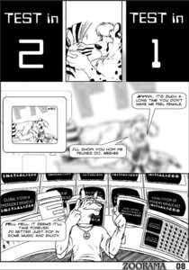 Rating: Questionable Score: 0 Tags: 2005 anthro black_and_white broken_language cheetah comic dialogue duo_focus e621 electronics english_text equid equine extro felid feline female group headphones jewelry kissing listening_to_music male mammal monitor monochrome multiple_scenes necklace nexus peace_symbol recording screen solo_focus stripes text tina_(nexus) zebra zoorama_comics User: bunchy7s