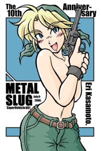 Rating: Explicit Score: 0 Tags: bandanna bottomwear casual character_name clothed clothing copyright_name eri_kasamoto female female_only firearm gun handgun holding_gun holding_object holding_weapon human metal_slug open_mouth pale_skin revolver rule34 snk solo standing tagme topless weapon wristwear User: bunchy7s